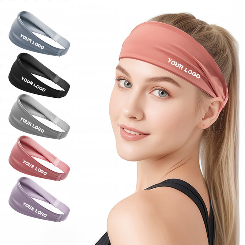 Sport-Stirnband mit eigenem Logo gestalten - Funktionsstirnband.com