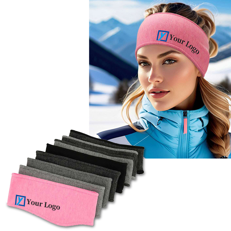 Fleece Stirnband mit Logo bedrucken