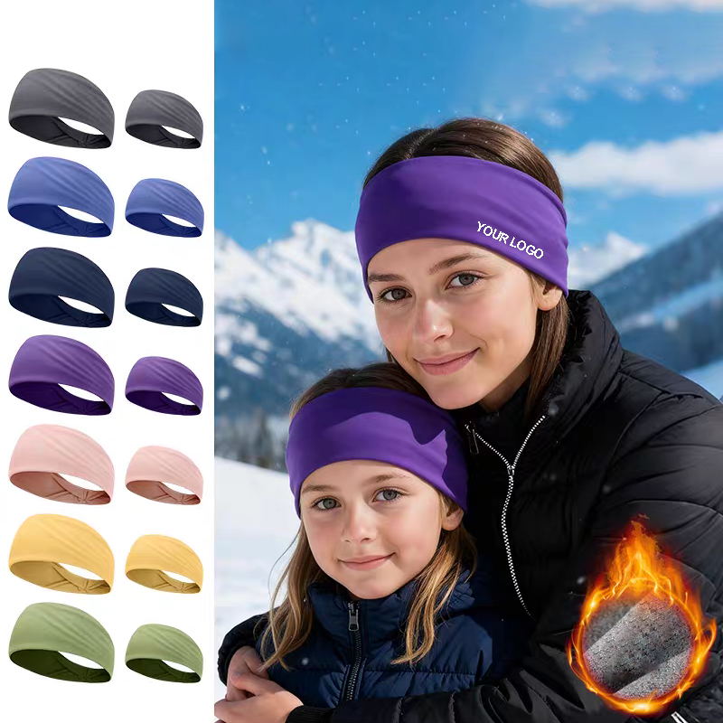 Doppellagiges Laufstirnband mit Logo bedrucken