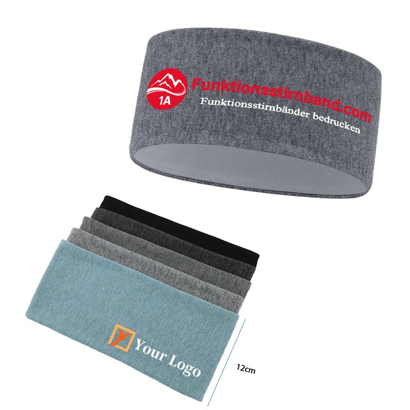 Fleece Stirnband mit Logo bedrucken