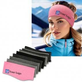 Fleece Stirnband mit Logo bedrucken