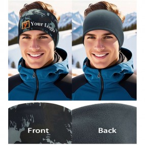 Fleece Stirnband mit Logo bedrucken