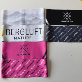 Einlagiges Laufstirnband mit Logo bedrucken