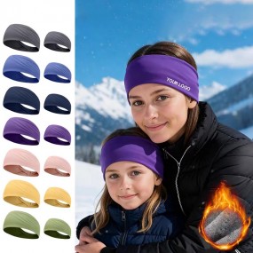 Doppellagiges Laufstirnband mit Logo bedrucken