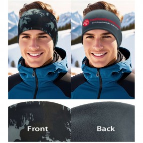 Fleece Stirnband mit Logo bedrucken
