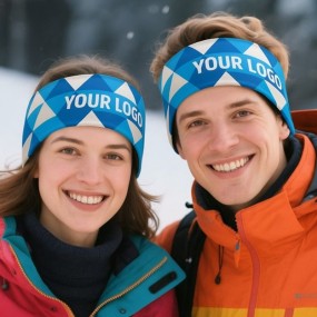 Individuelles Funktionsstirnband mit Logo Produktion