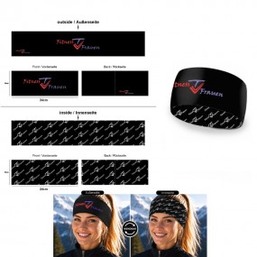 Elastisches Funktionsstirnband individuell bedrucken la...